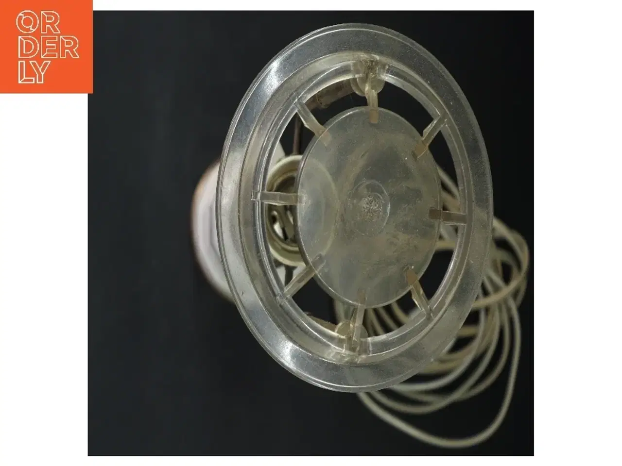 Billede 3 - Heiberg Bordlampe i hvid og messing (str. 42 cm)