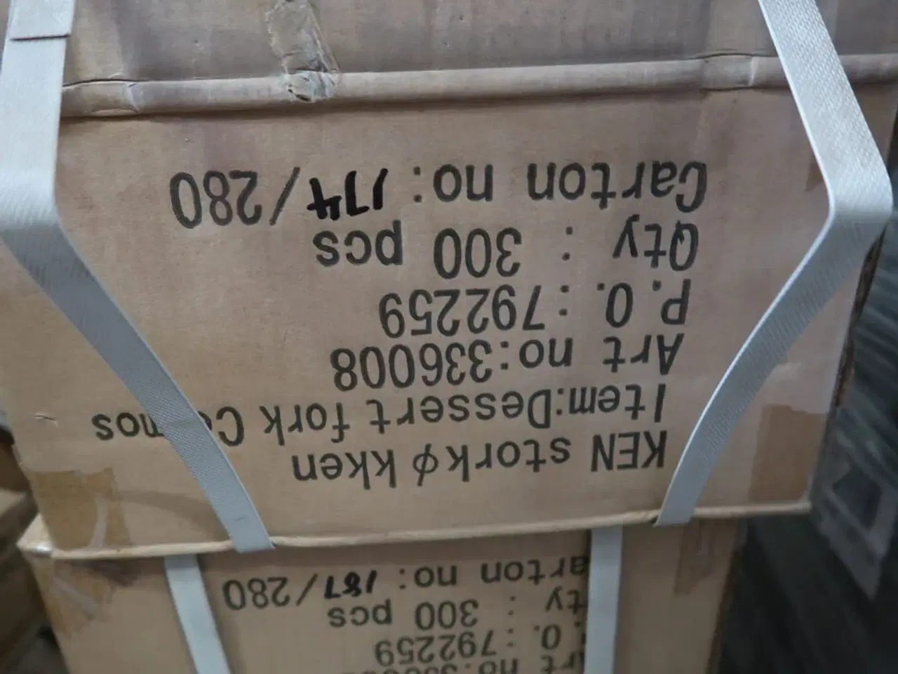 Billede 4 - 3 kasser (300 pr. stk.) Dessert/frokost gaffel  COSMOS 336008