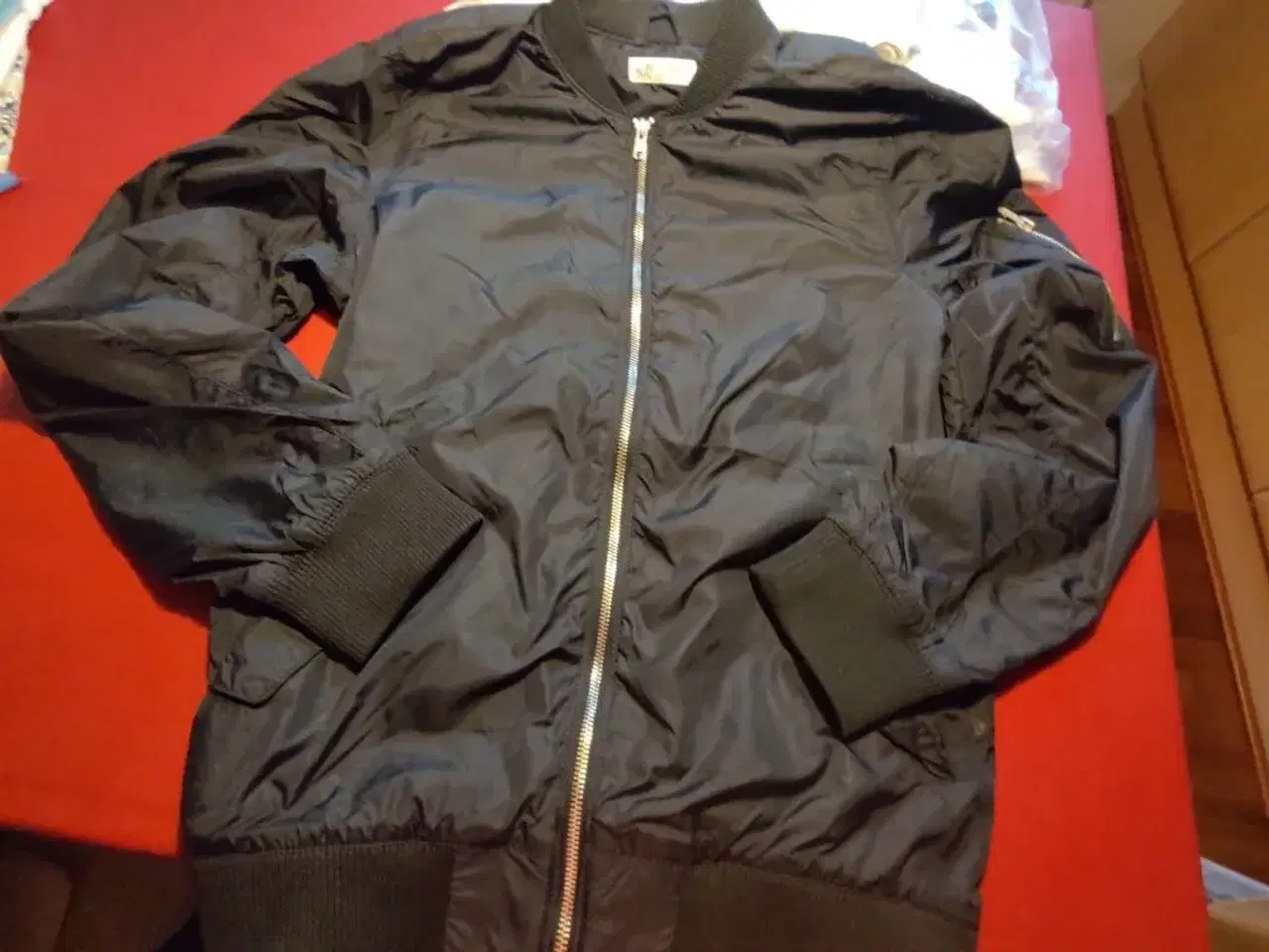 Billede 2 -  Ny Windbreaker/vindjakke sort str.170