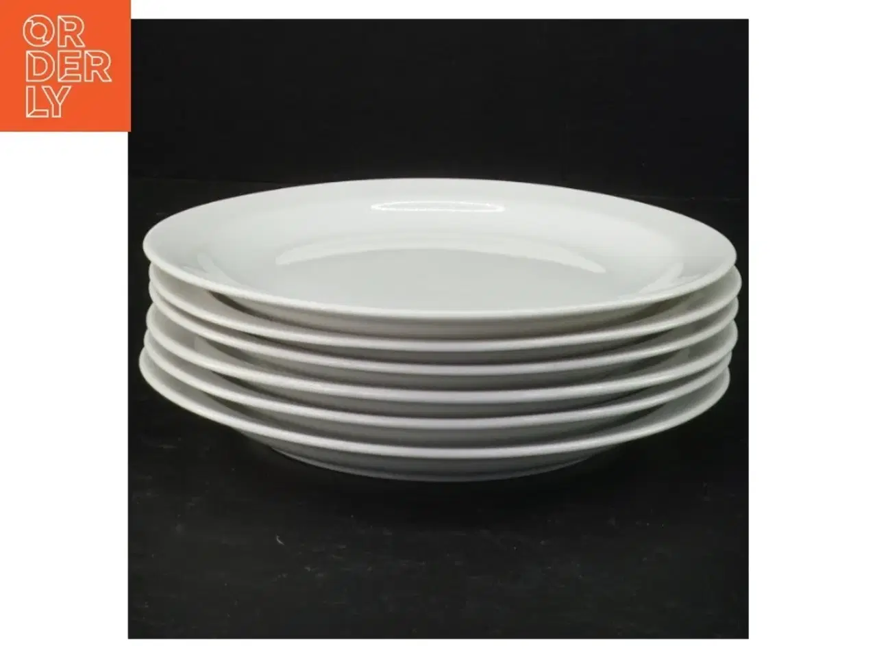 Billede 1 - Hvide middagstallerkener (str. 17 x 2 cm)