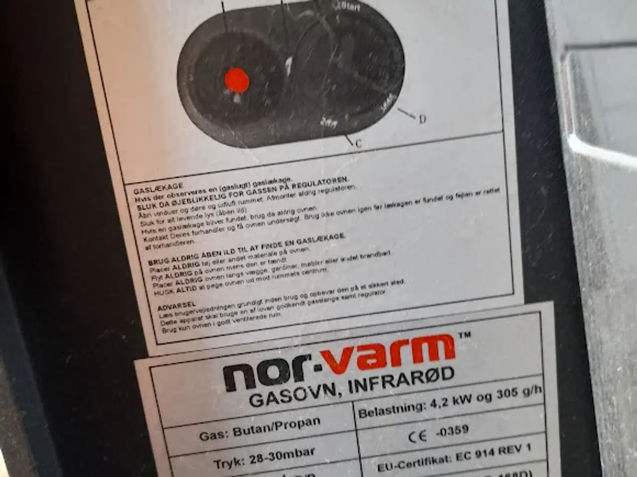 Billede 4 - Norvarm gasovn