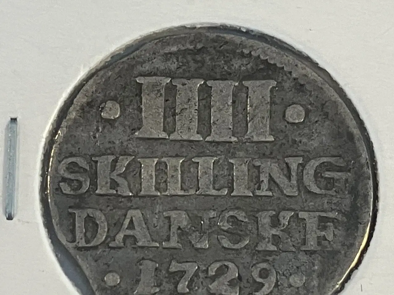 Billede 1 - 4 Skilling 1729 Danmark