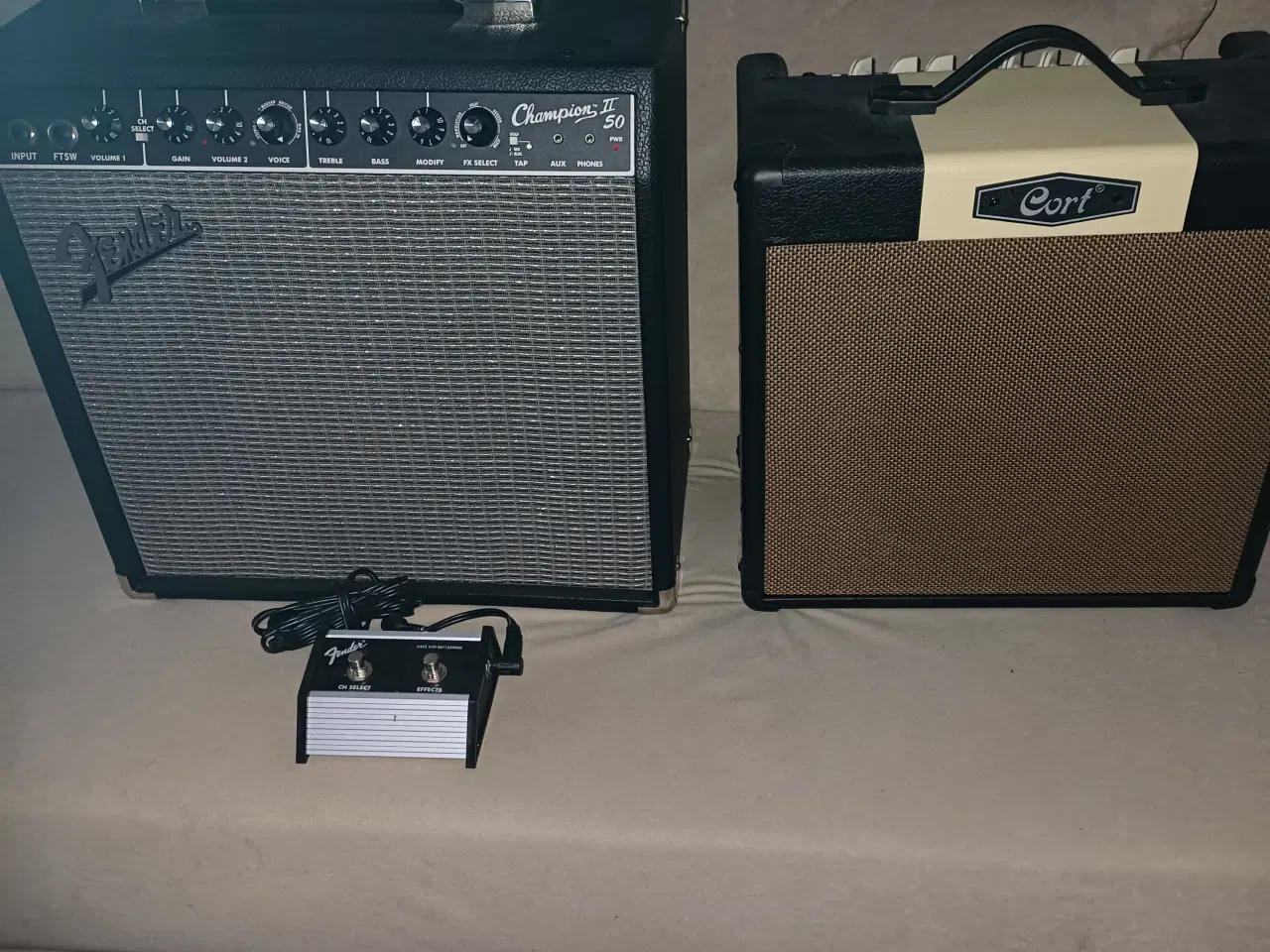 Billede 1 - Fender Champion 50w med fodpedal -Cort 30w
