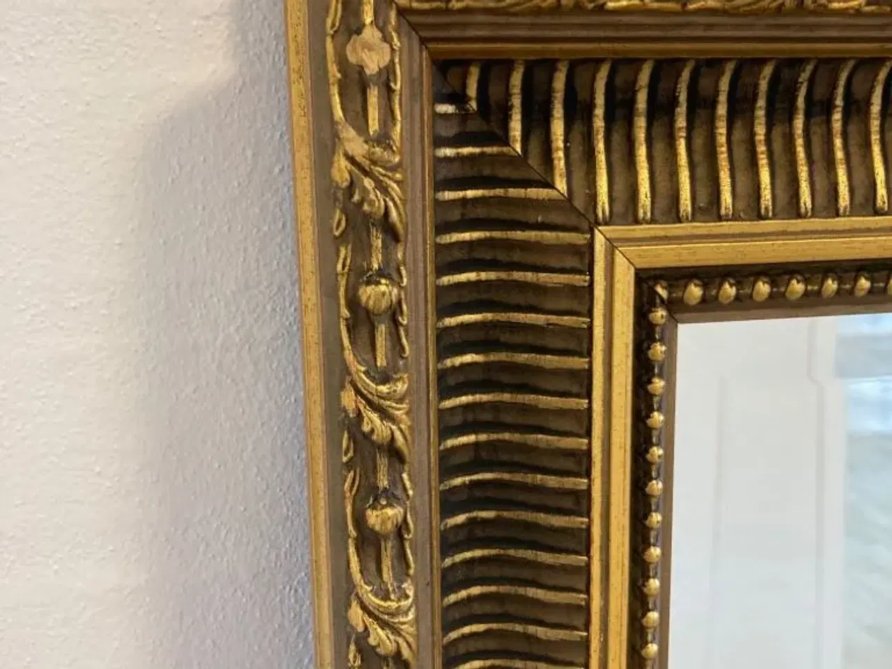 Billede 2 - Flot "guld" antikt spejl