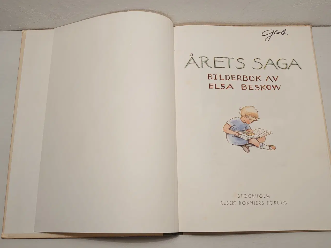 Billede 3 - Elsa Beskow:Årets Saga. Pæn stand. Udg 1975.Svensk