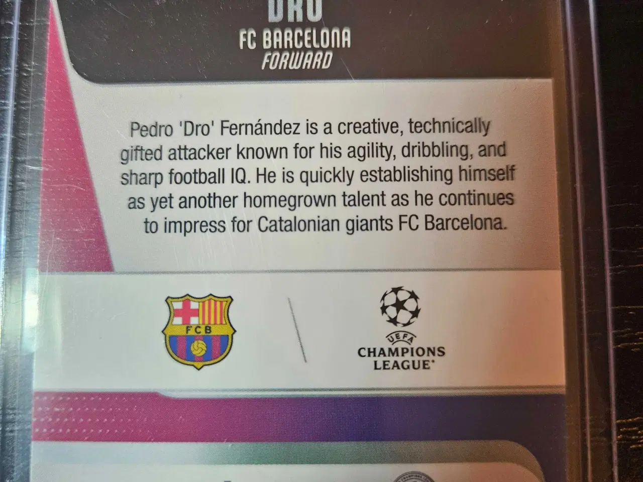 Billede 2 - Pedro 'Dro' Fernandez Rookie Fodboldkort 