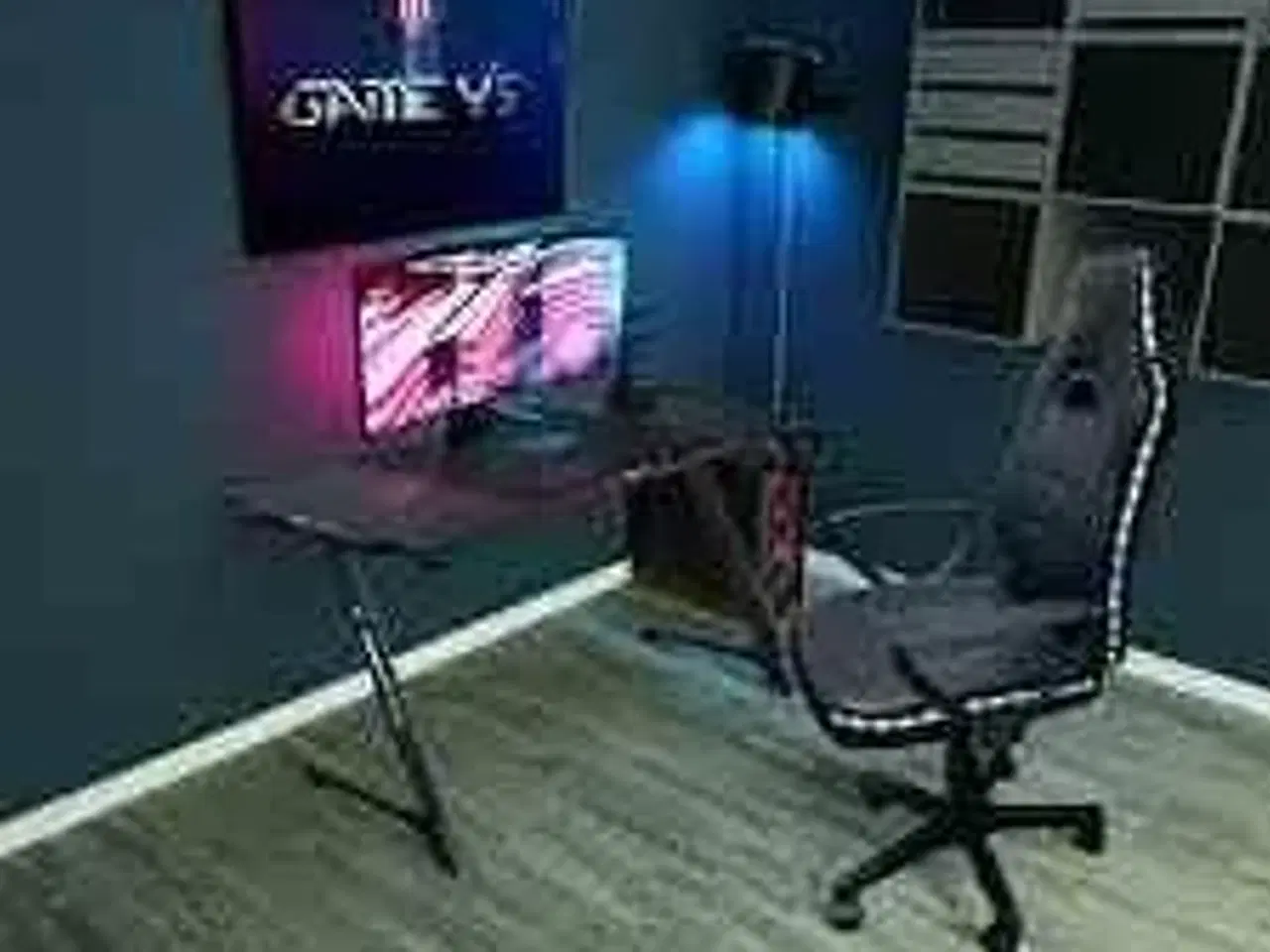 Billede 1 - Game YS Junior RGB Gamerstol - Sort