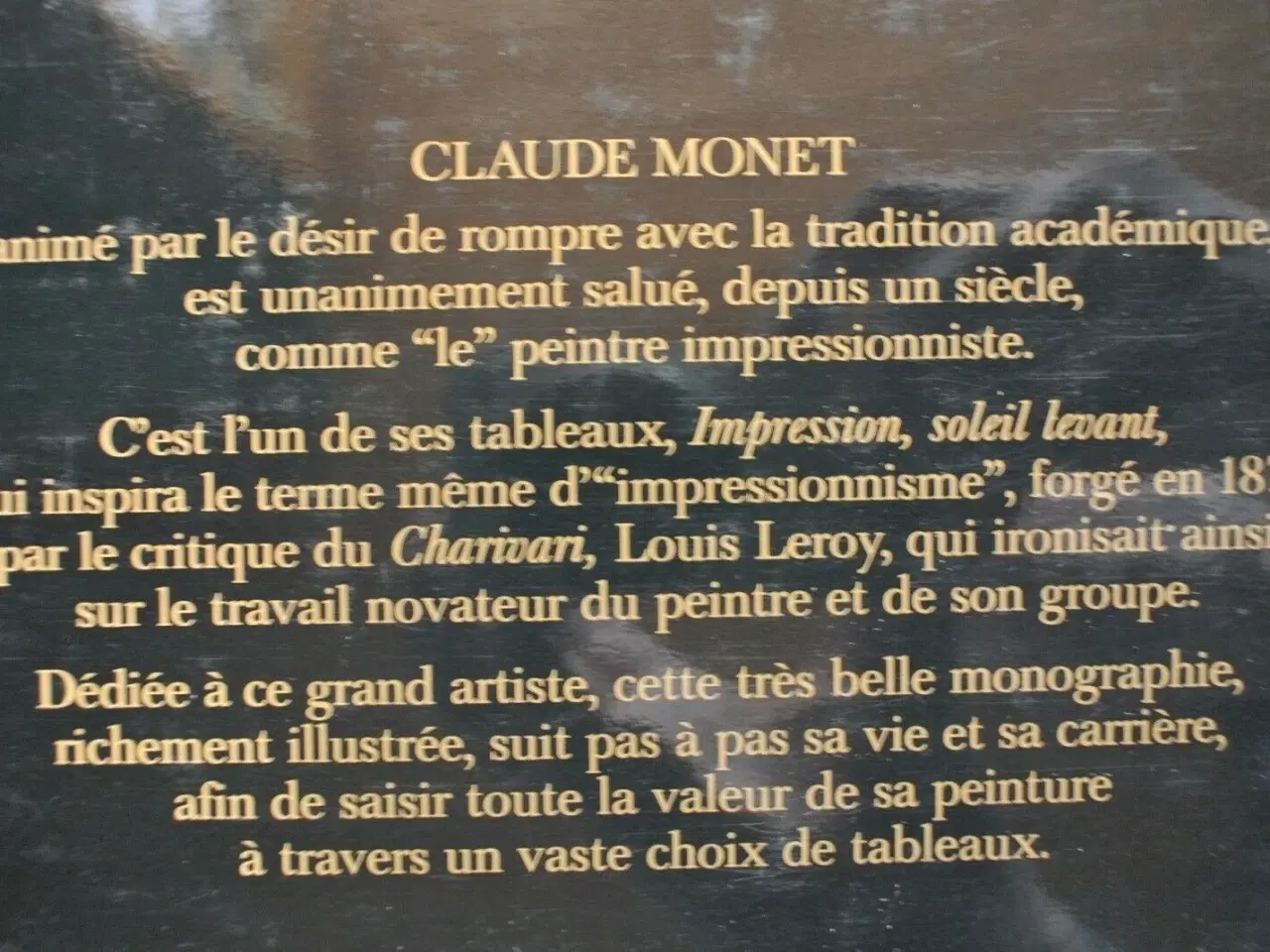 Billede 3 - monet. fransk, avec rudolphe rapetti, emne: kunst 