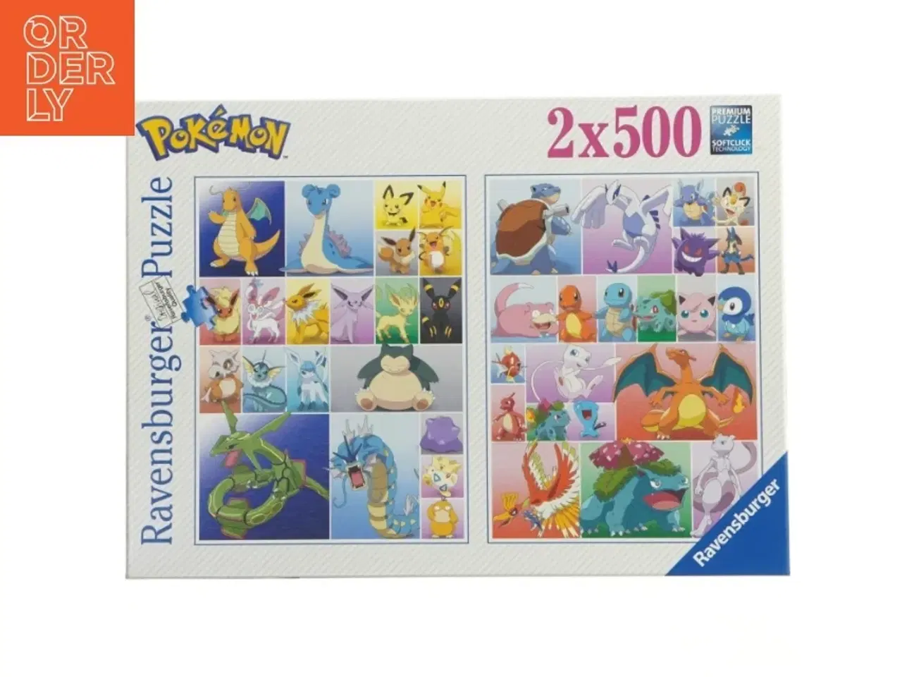 Billede 1 - Pokémon Ravensburger puslespil, 2x500 brikker fra Ravensburger (str. 2 x 500 cm)