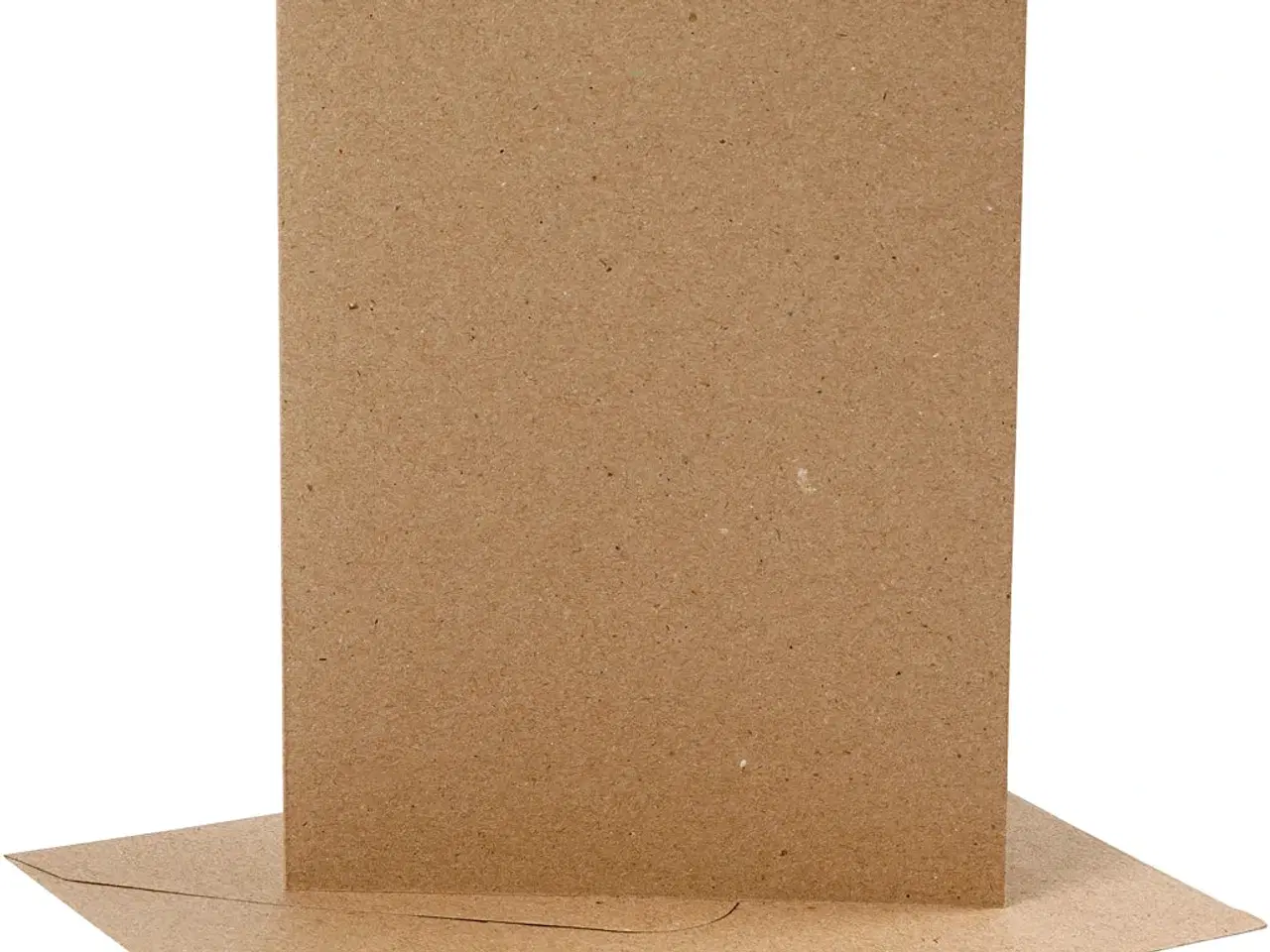 Billede 1 - Kort og kuverter, kort str. 12,7x17,8 cm, kuvert str. 13,3x18,5 cm, 230 g, natur, 4sæt/ 1 pk.