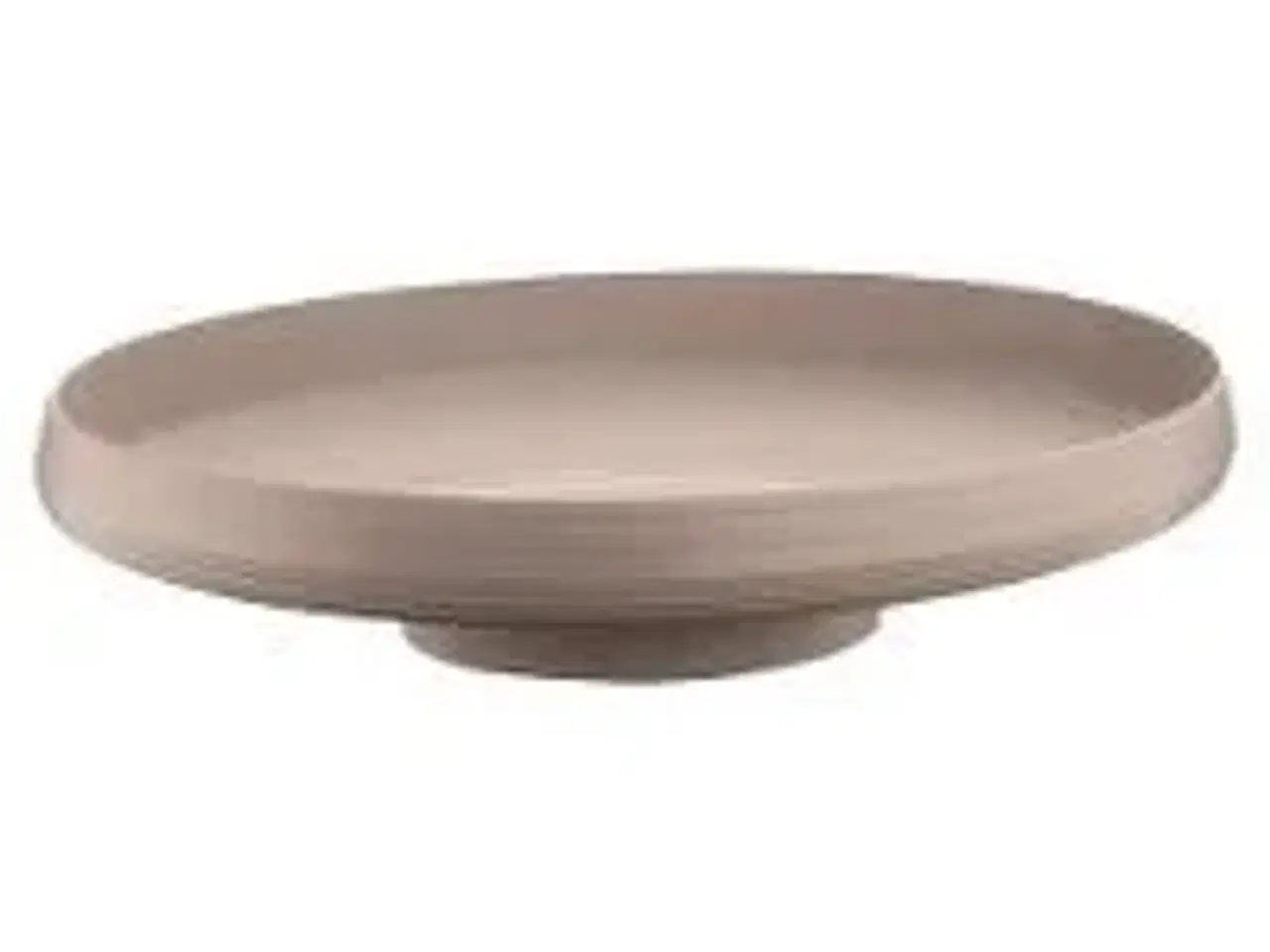 Billede 1 - 6 stk. Fad på fod taupe B420 x D300 x H89 mm Tierra - Restlager