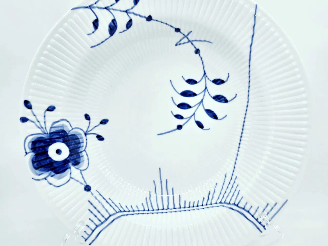 Billede 6 - Blå Mega Riflet Stor Pastatallerken 1 sortering Po