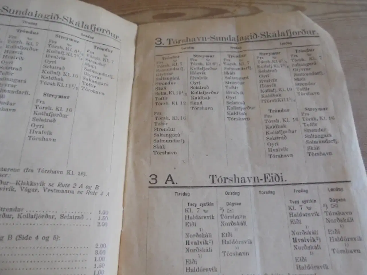 Billede 2 - Rejseliste for Færøerne – udg. fra 1938  