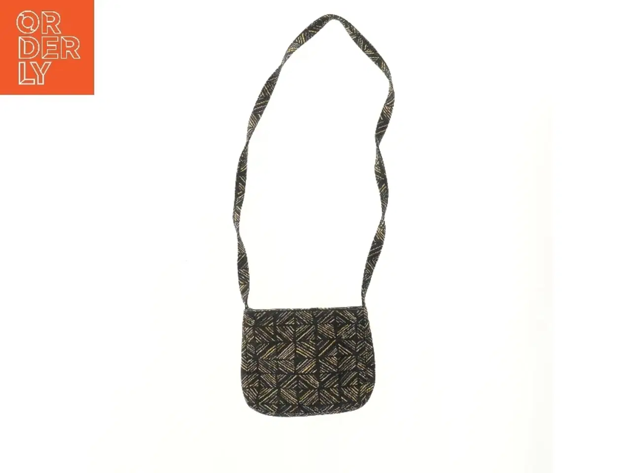 Billede 2 - Lille skuldertaske med mønster (str. 17x23 cm)