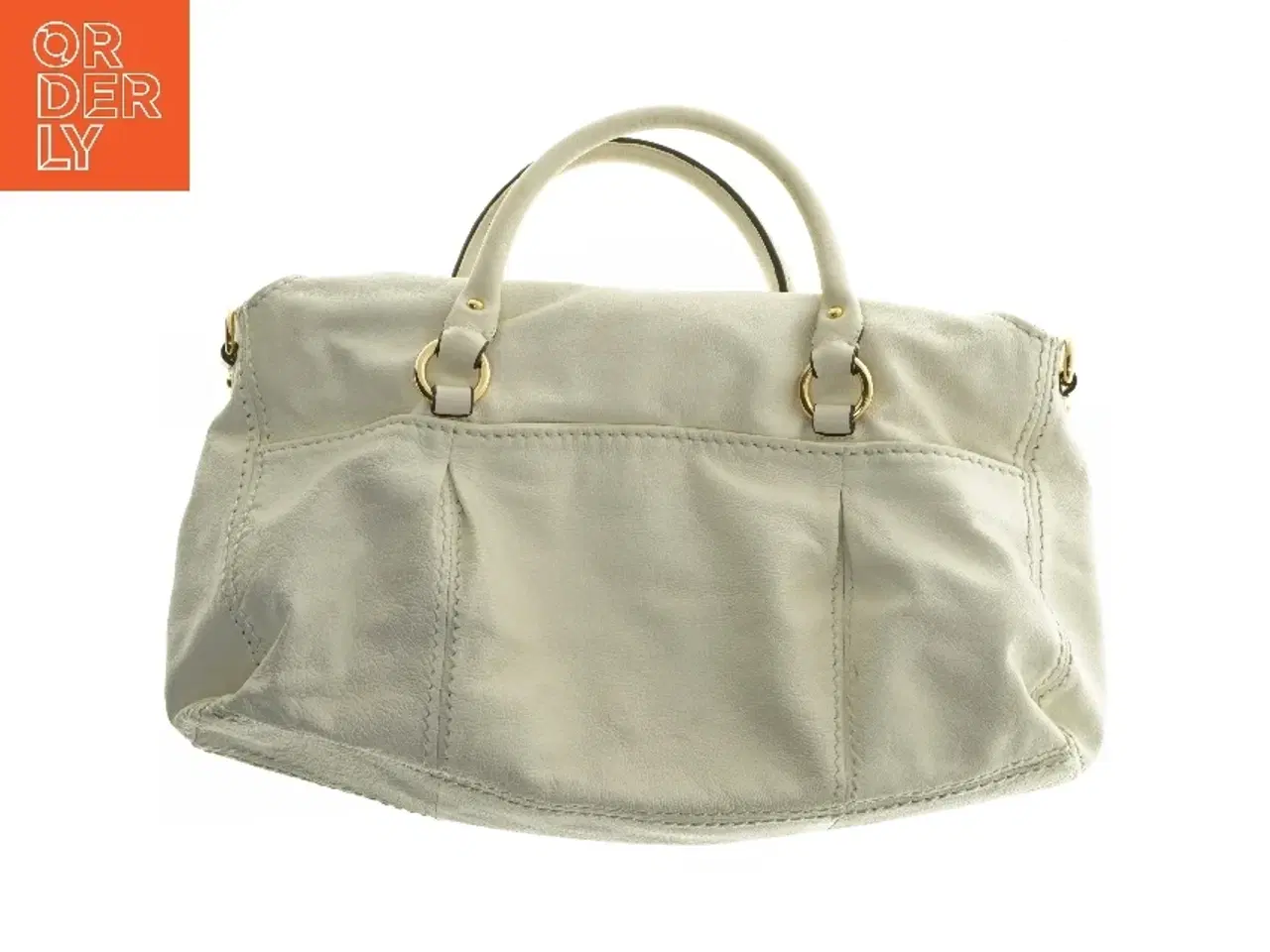 Billede 4 - Hvid lædertaske fra Smith & Canova (str. 45x30 cm)