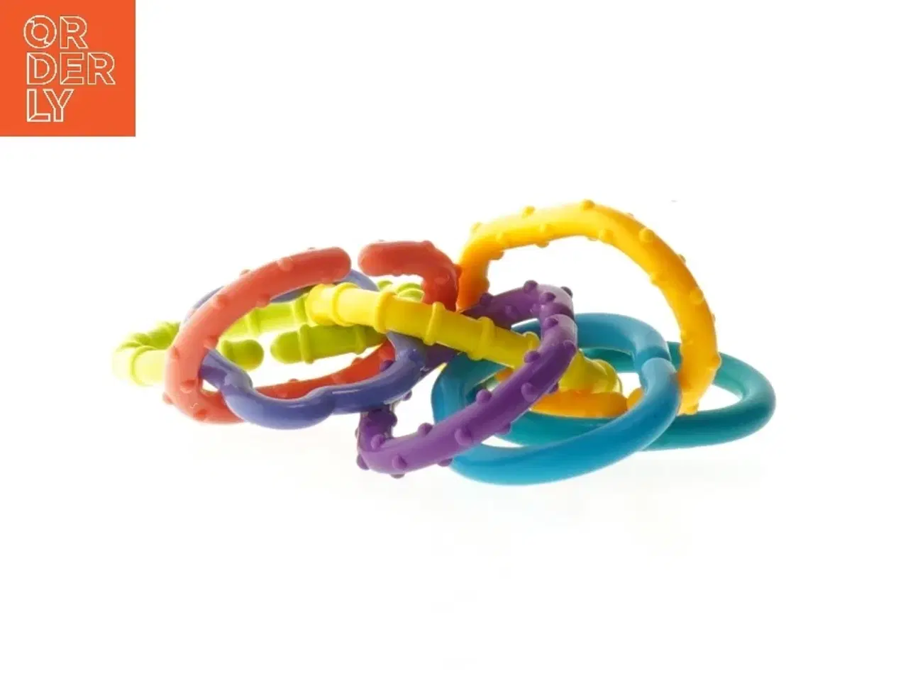 Billede 3 - Farverige bideringe til baby (str. 10 cm)