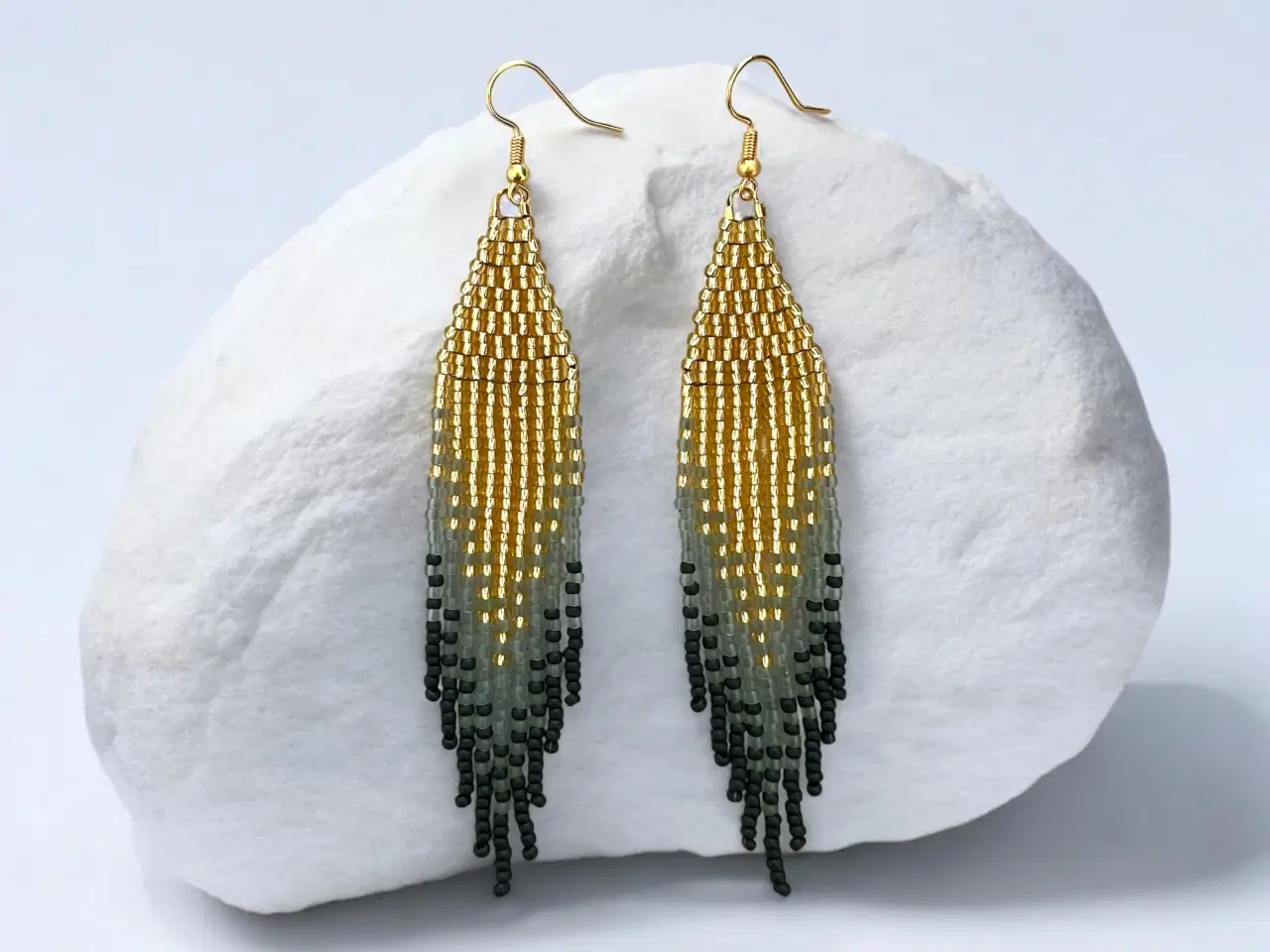 Billede 1 - Grønlandske perle øreringe