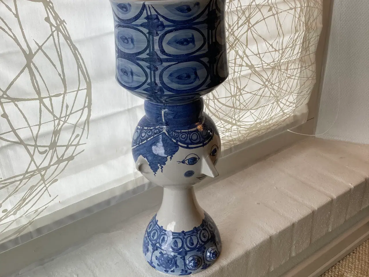 Billede 3 - Bjørn Wiinblad Kvindehoved vase