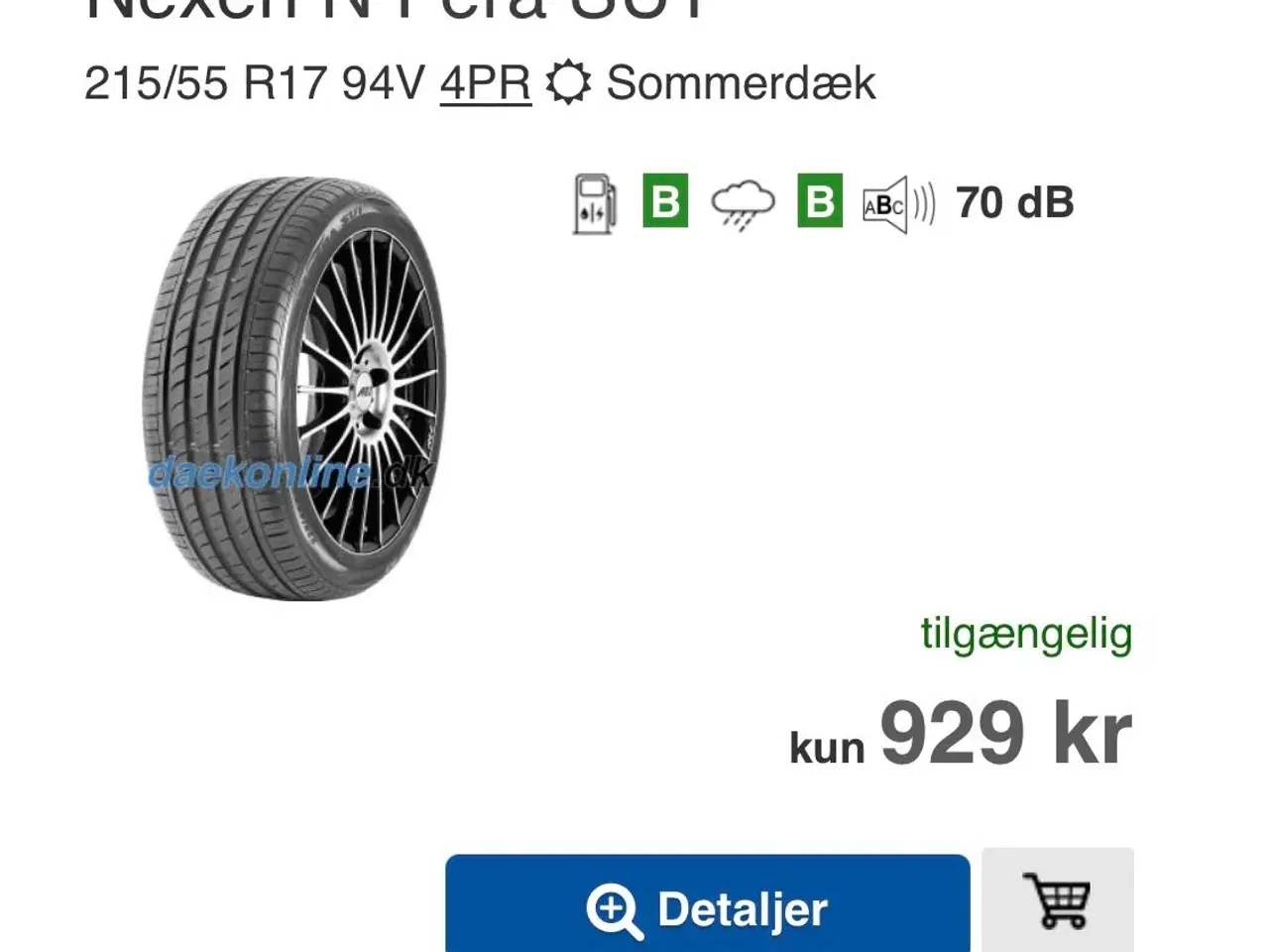 Billede 9 - 215/55r17 nexen sommerdæk 4 stk.