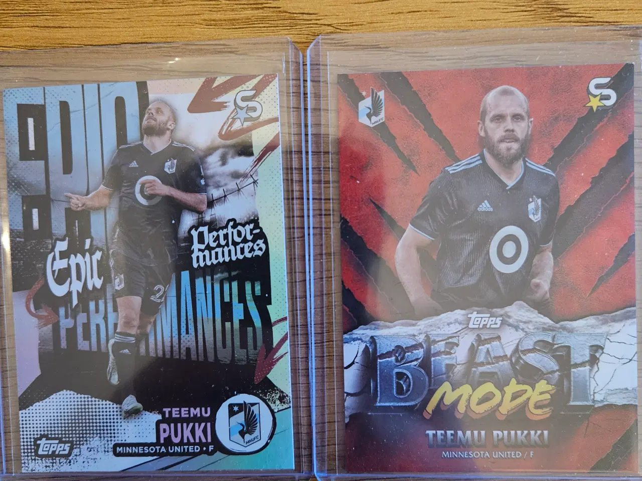 Billede 1 - Temu Pukki  2 Stk Fodboldkort