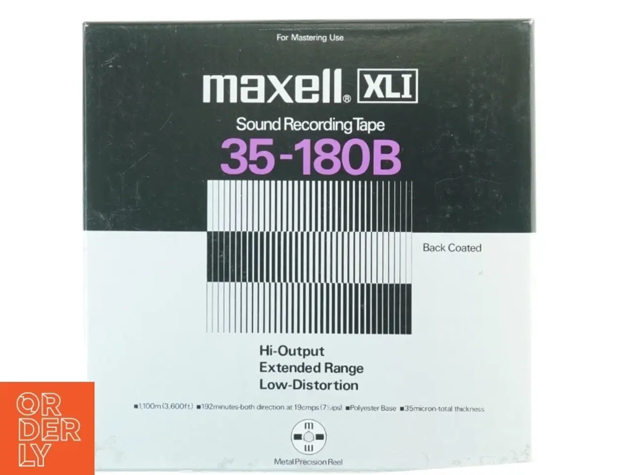 Billede 1 - Maxell XLI 35-180B lydbånd på NAB metalspole (str. 28 x 28 x 2 cm)