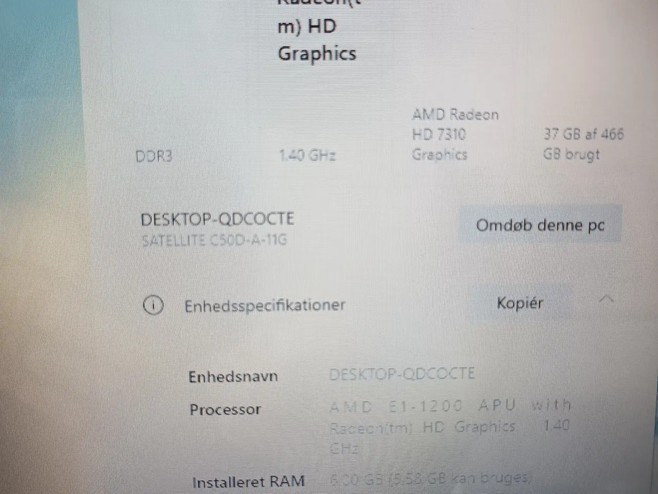 Billede 4 - Toshiba Skole bærbar Computer Toshiba 15,6" skærm