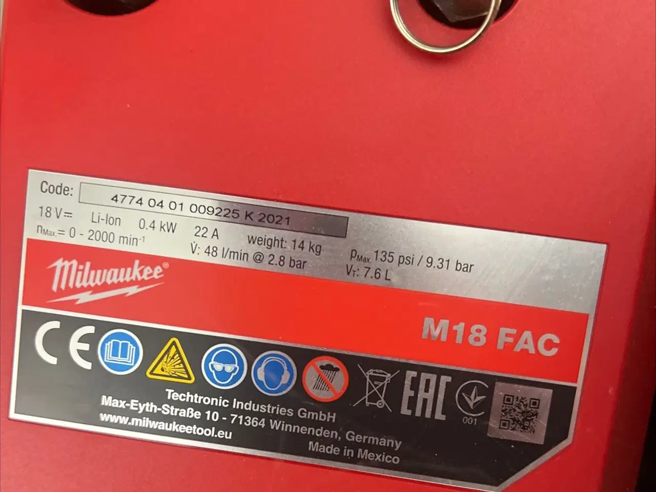 Billede 1 - Kompressor på batteri