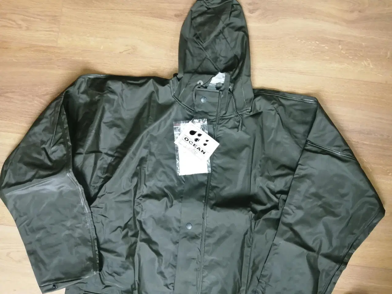 Billede 2 - NY Ocean Regnjakke, vandtæt PVC/Polyester Grøn, XL