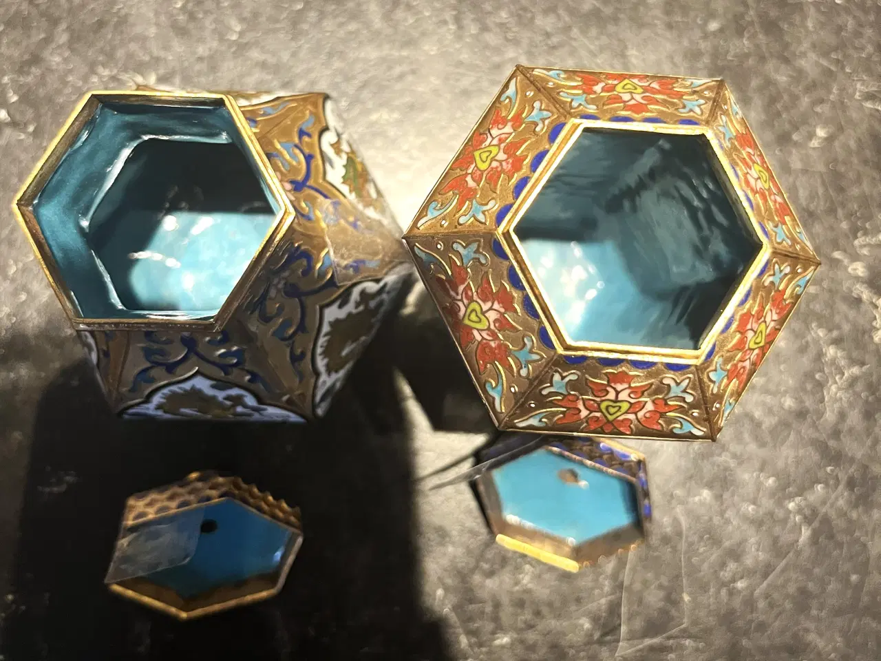 Billede 2 - Kina -Sjælden miniature Cloisonne` fra ca. 1950