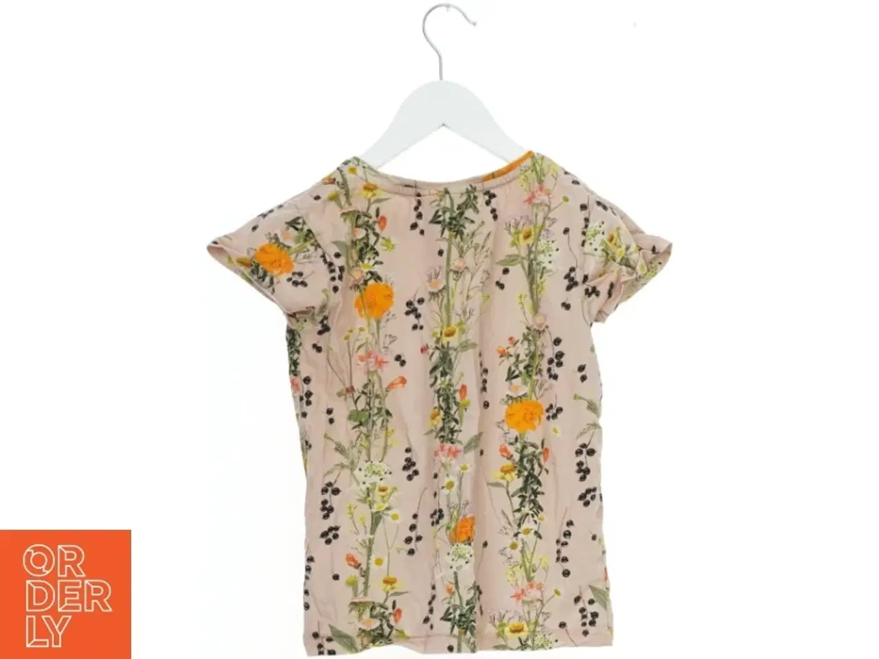 Billede 2 - Blomstret T-shirt fra Molo (str. 128)