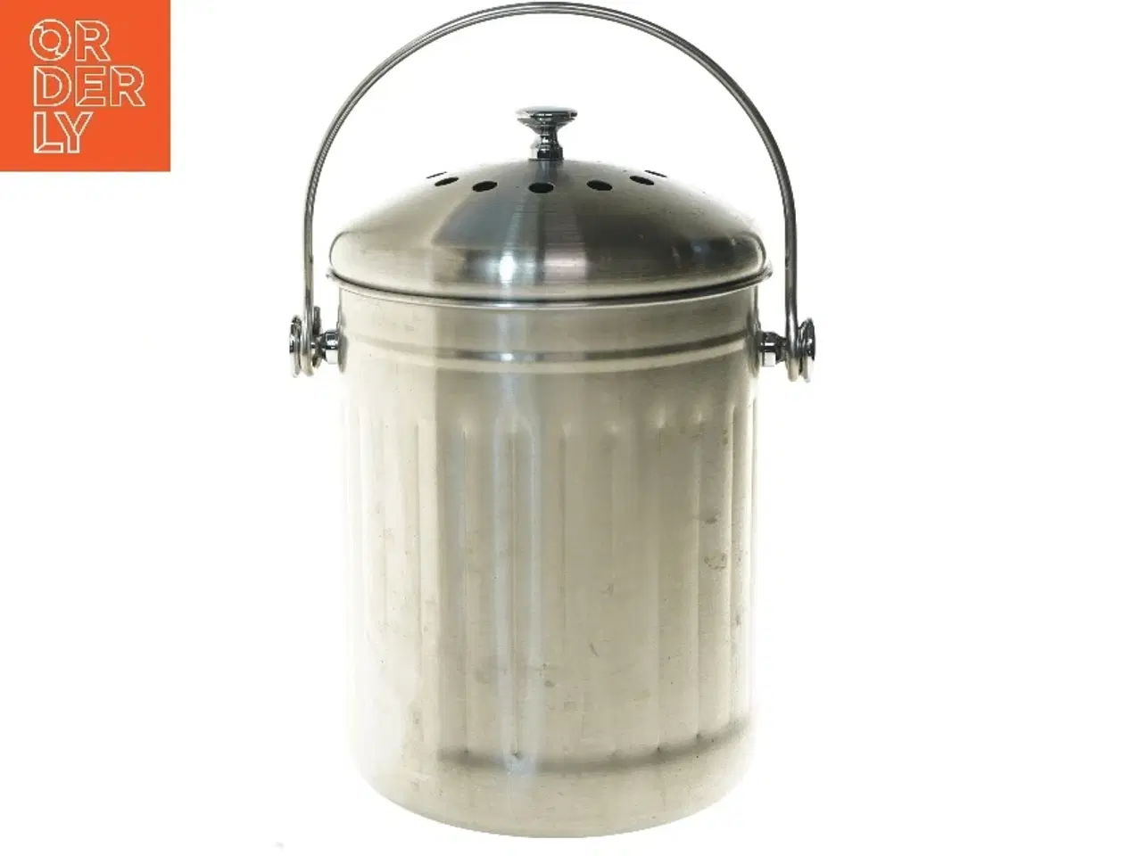 Billede 1 - Pulito kompostspand Metal køkkenkompostbeholder fra Pluto (str. Ø 18,5 cm længde 26 cm)