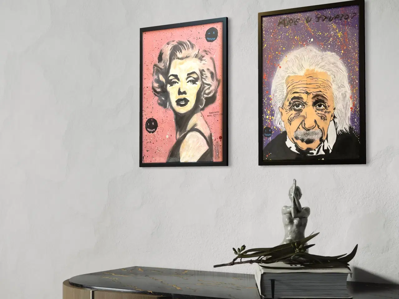 Billede 2 - Håndmalede plakater 