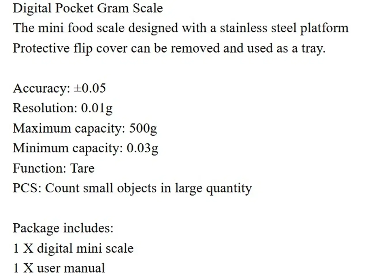 Billede 6 - NY DIGITALVÆGT 500g 0,01g