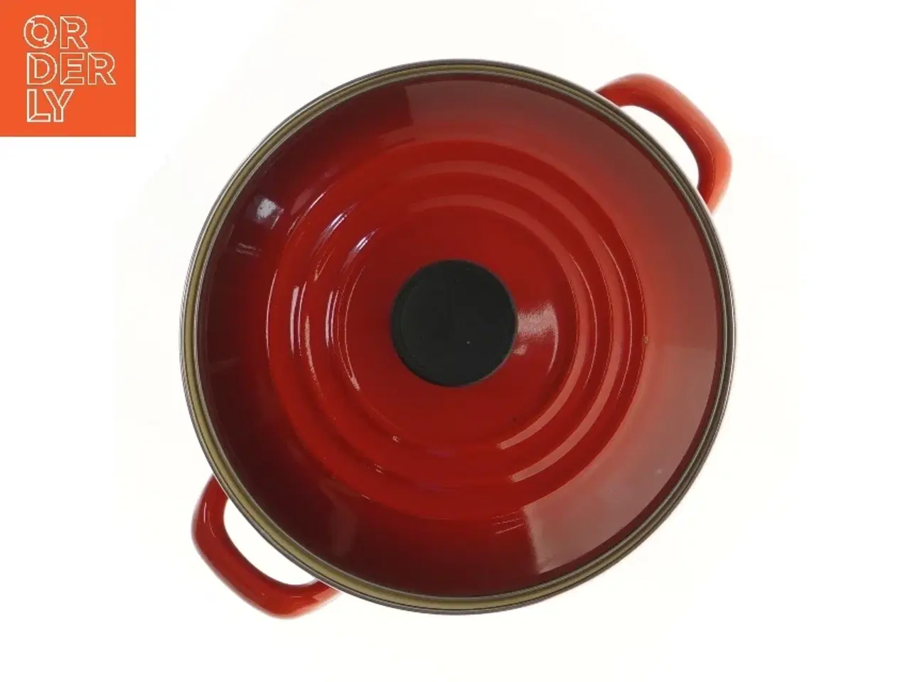 Billede 2 - Rød gryde med låg fra Le Creuset (str. Ø 22x20 cm)