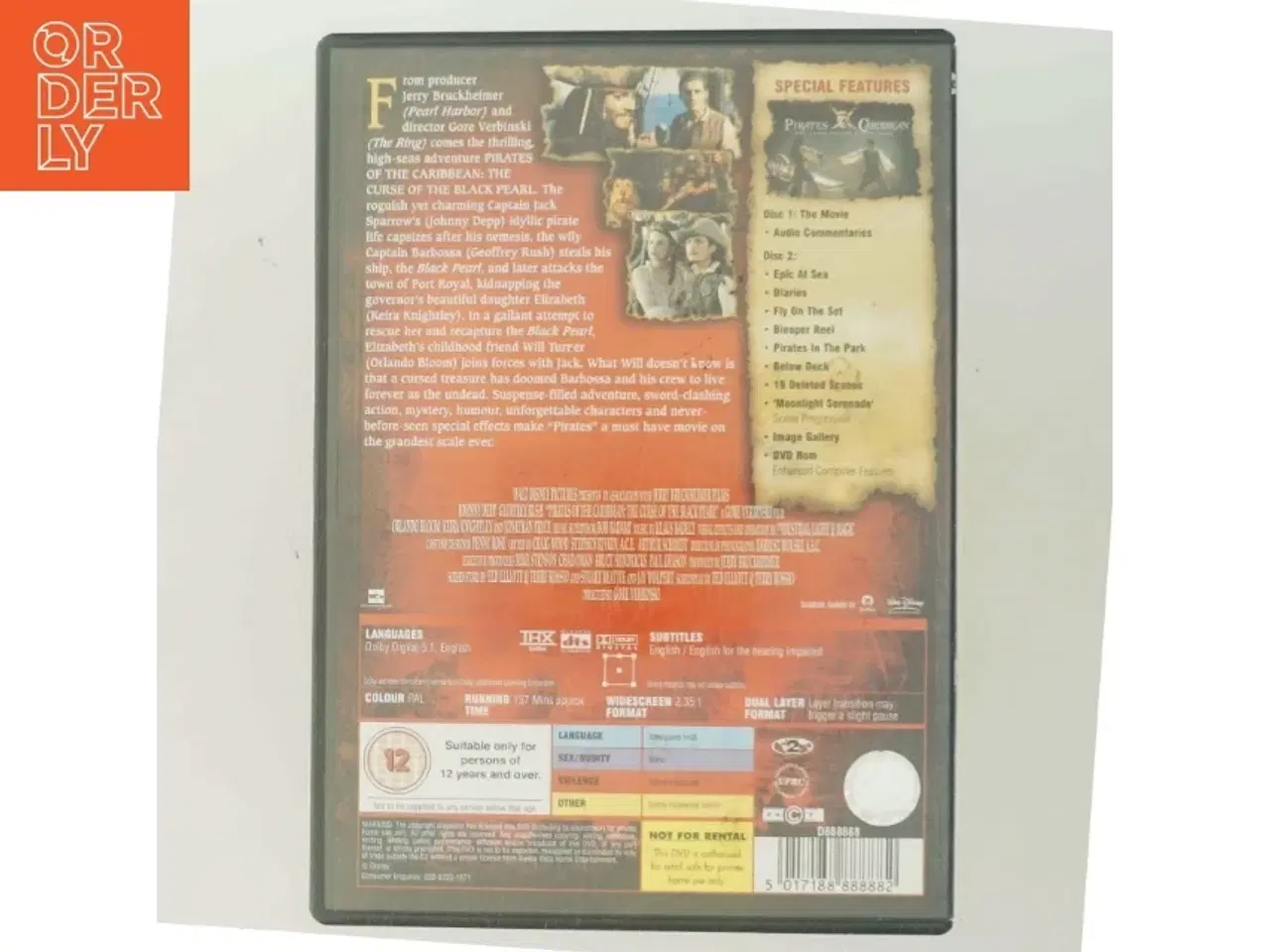 Billede 3 - Pirates of the Caribbean - Cur med Johnny Depp (DVD)