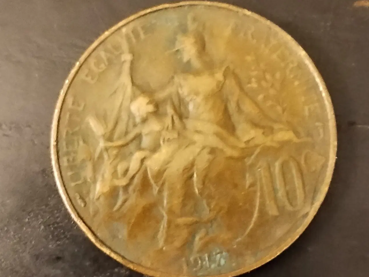 Billede 2 - Fransk mønter 1917