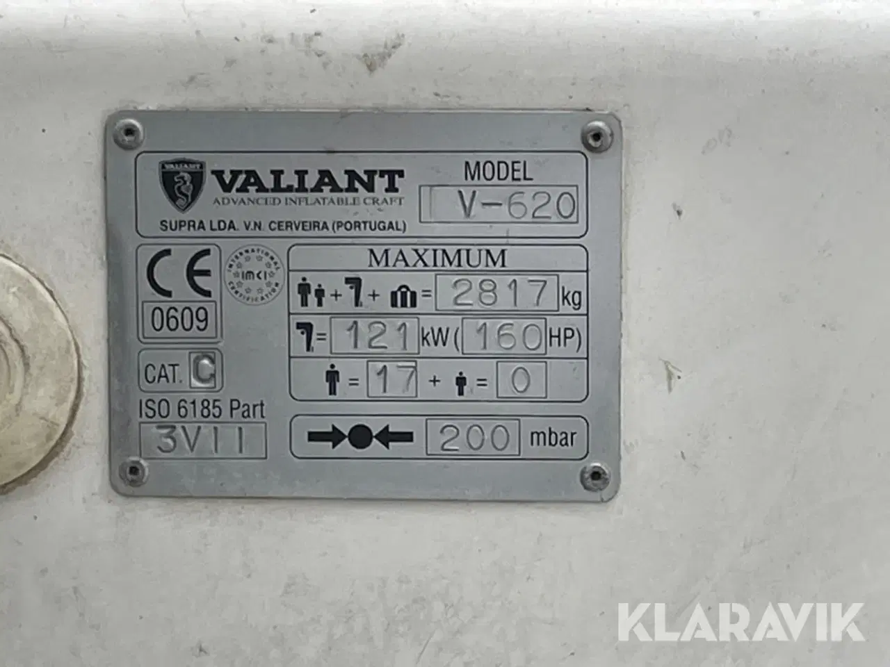 Billede 12 - RIB Båd Valiant V-620 med bådtrailer