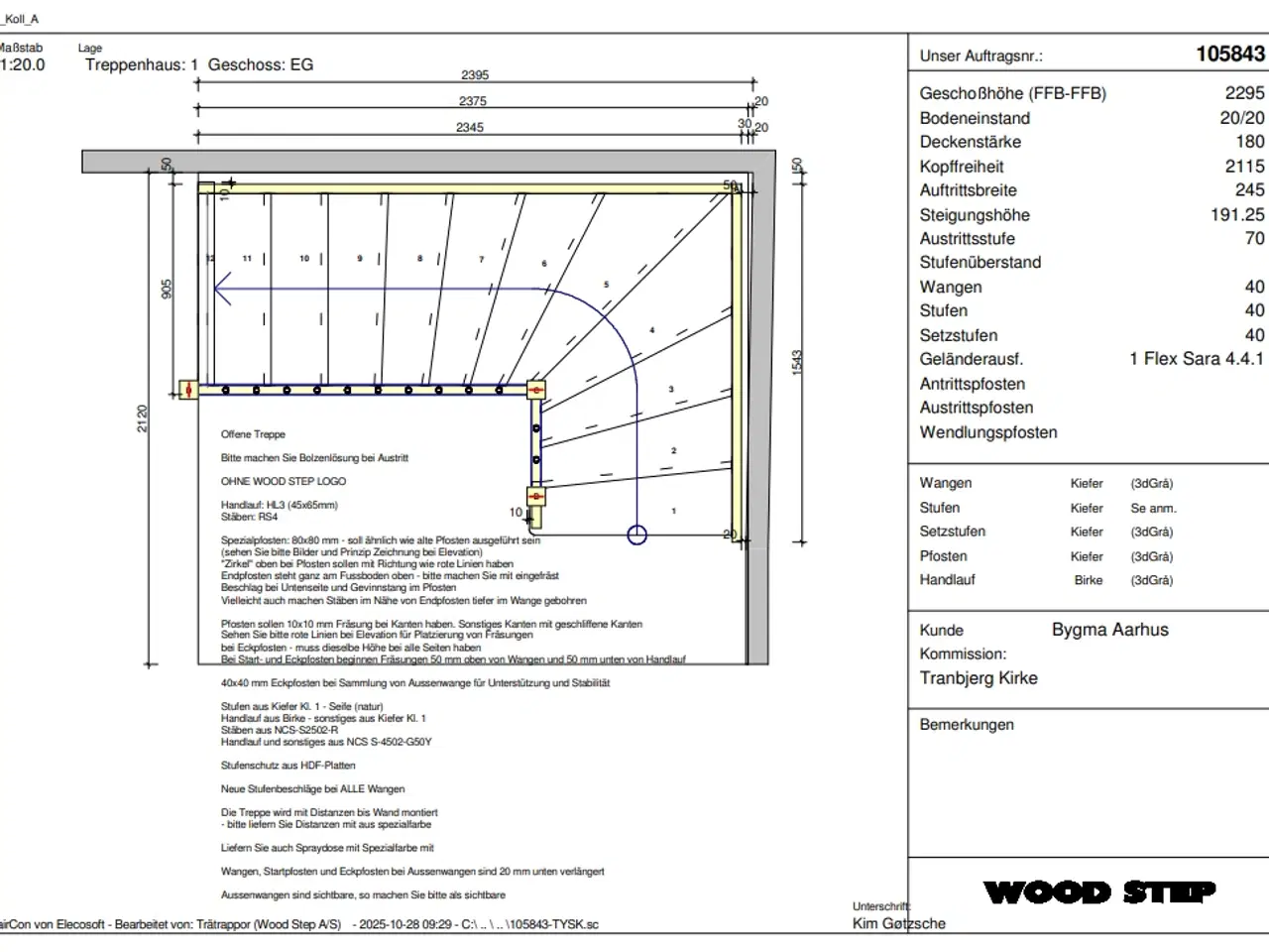 Billede 12 - Kvartsvingstrappe - fejlmålstrappe