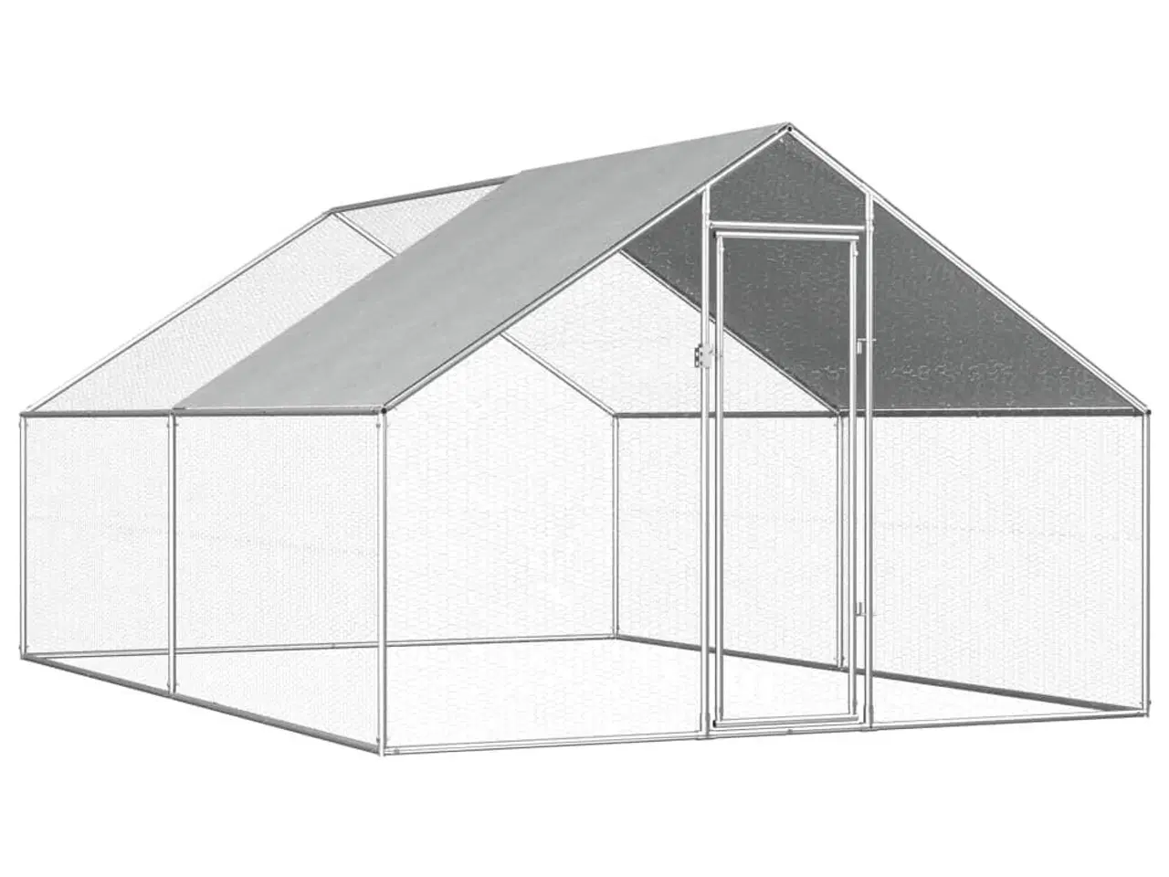 Billede 1 - Udendørs hønsebur 2,75x4x1,92 m galvaniseret stål
