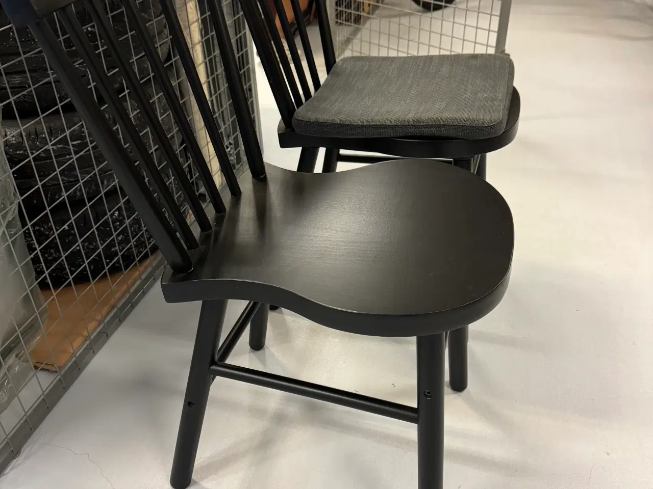 Billede 1 - Ikea spise/køkkenstole , 6 stk sorte 