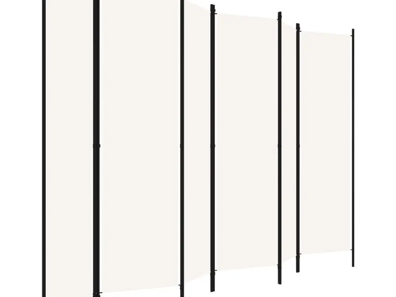 Billede 3 - 6-panels rumdeler 300 x 180 cm hvid