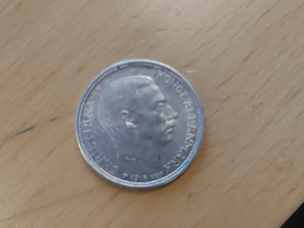 Billede 3 - Dansk 2 krone i sølv fra 1916