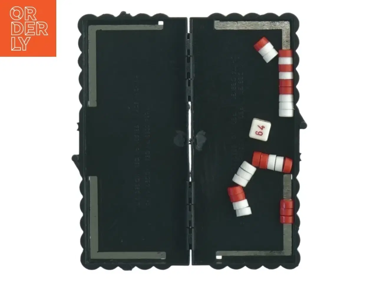 Billede 2 - Mini-backgammonspil med foldebræt fra Vini-game (str. 12x12 cm)