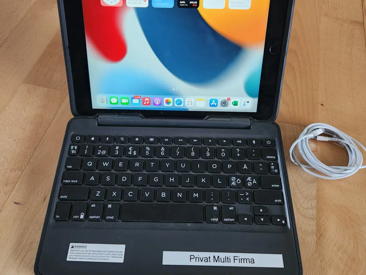 Billede 1 - IPad Air 2 + Tastatur med lys