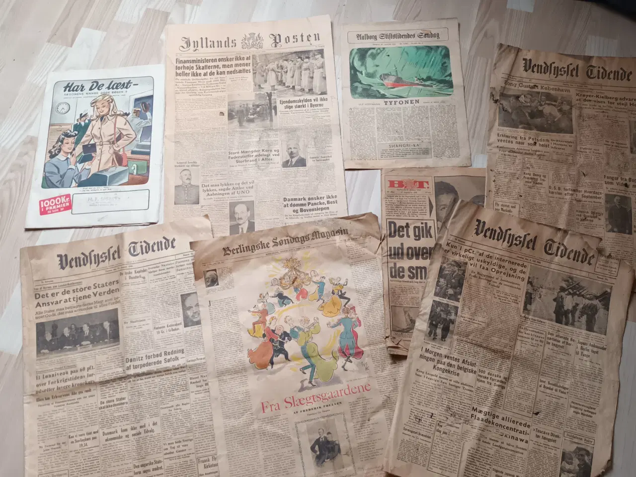Billede 1 - Aviser år 1943-46