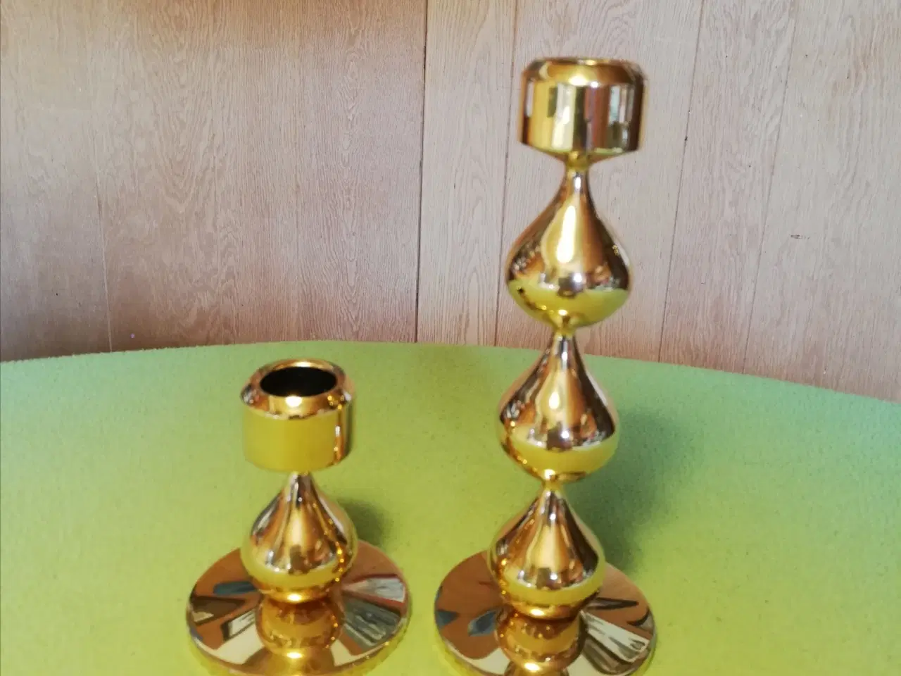 Billede 1 - 2 Asmussen dråbe stager 1 med 1 dråbe, 1 med 3 drå
