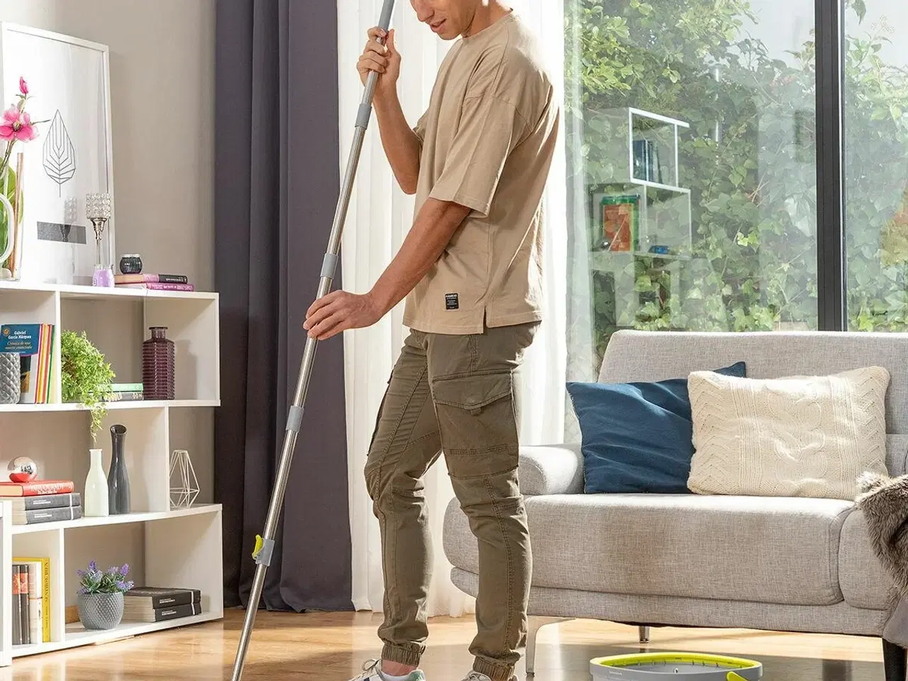 Billede 1 - Gulvmoppe med selvrens og vandudskiller - Selimop, 2,5 l