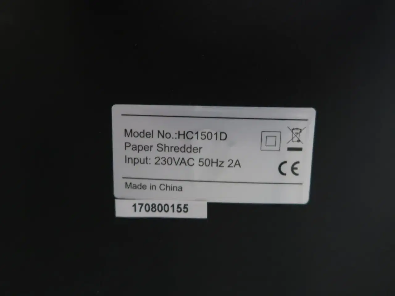 Billede 3 - Makulator HC1501D