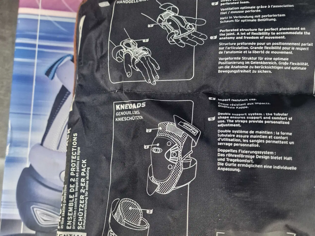Billede 5 - Inliners + håndleds beskyttere og knæbeskyttere 