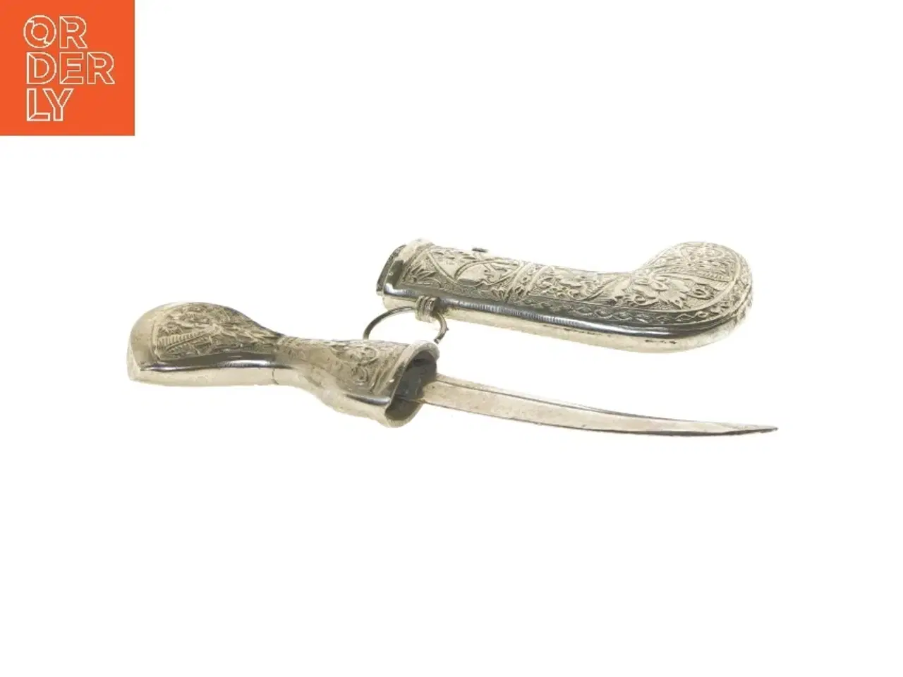 Billede 5 - Traditionel dekoreret dolk med skede (str. 19 cm)